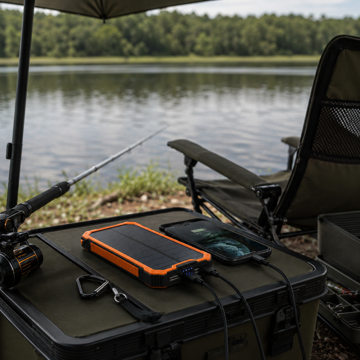 Adventure-Ready Solar Power Bank for Phones, Tablets & Outdoor Gear