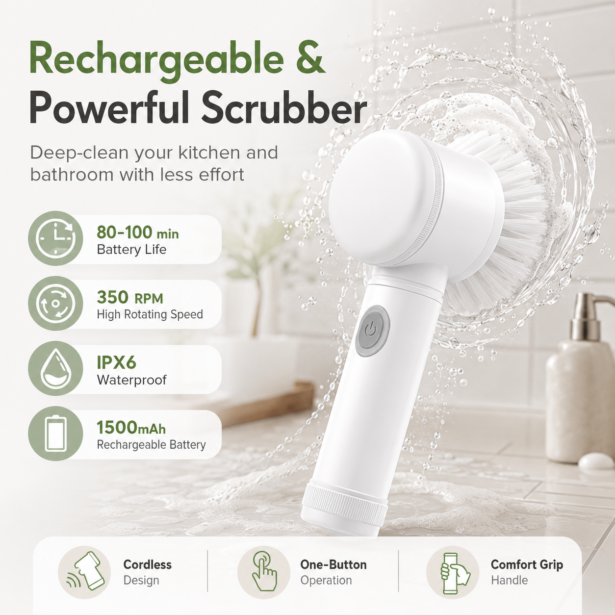 The Rechargeable Scrubber That Makes Tough Cleaning Feel Easy
