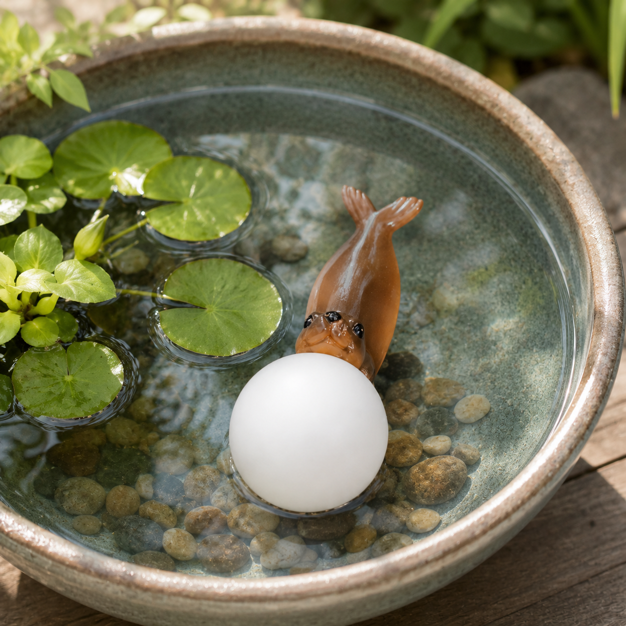 Cute Floating Seal Pond Companion Garden Decoration