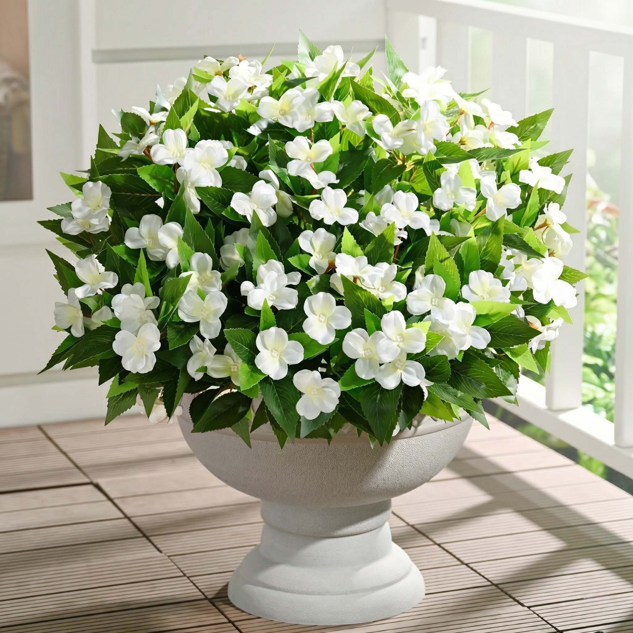 Full Bloom Impatiens Potted Flowers