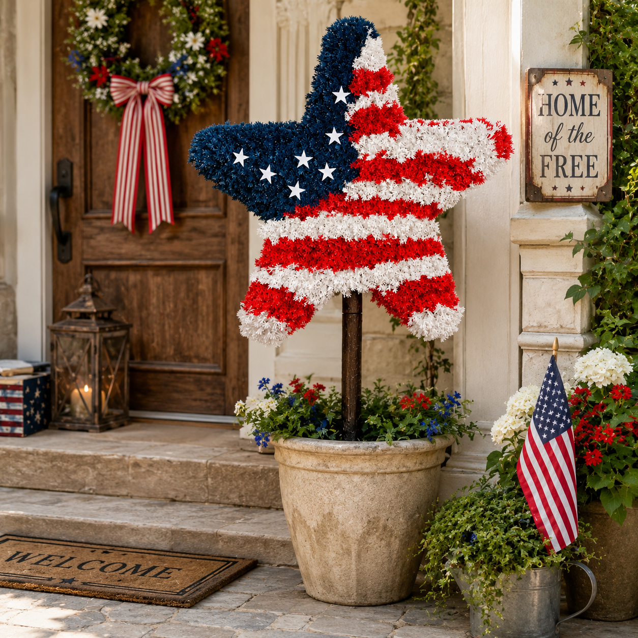 American Patriotic Star Tree
