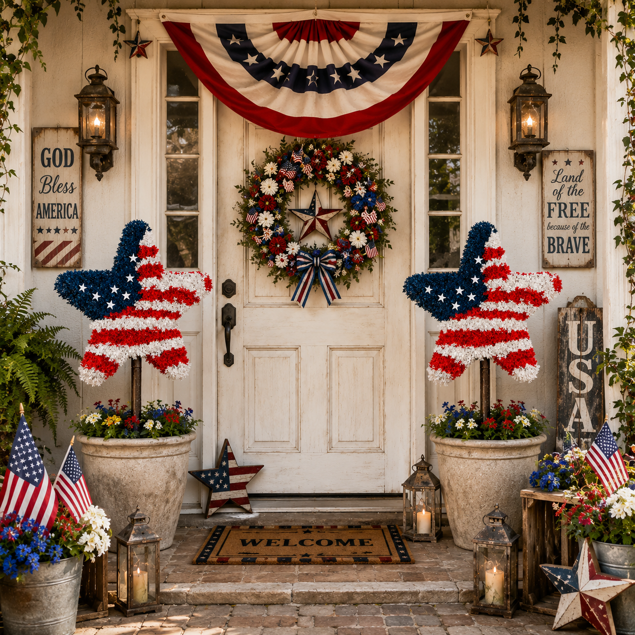 American Patriotic Star Tree