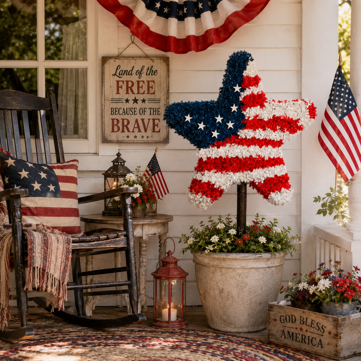 American Patriotic Star Tree
