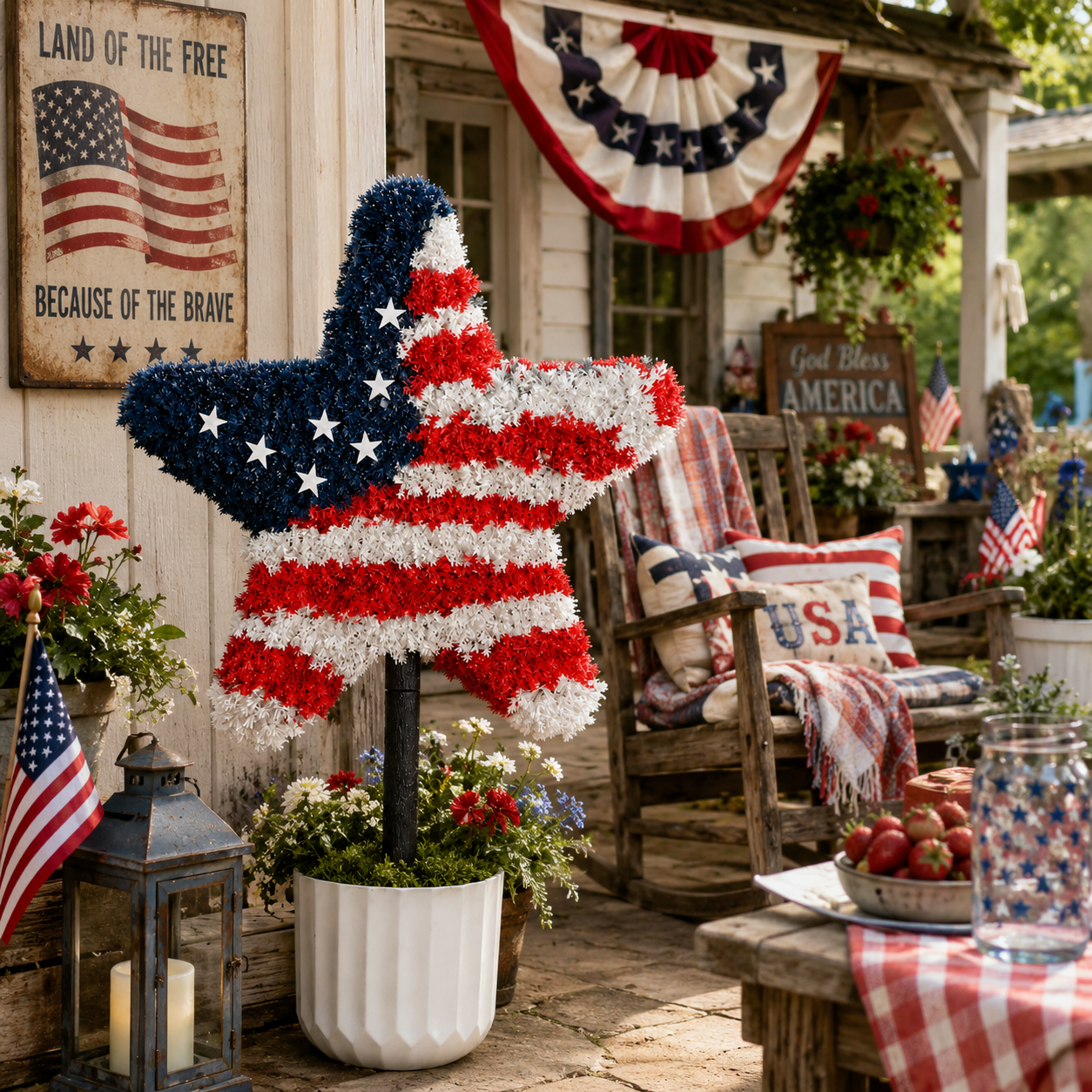 American Patriotic Star Tree