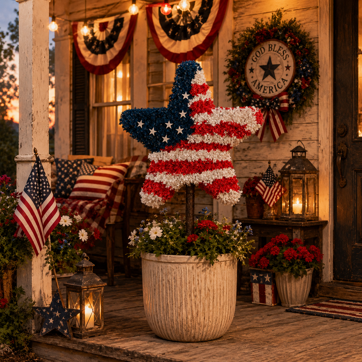 American Patriotic Star Tree
