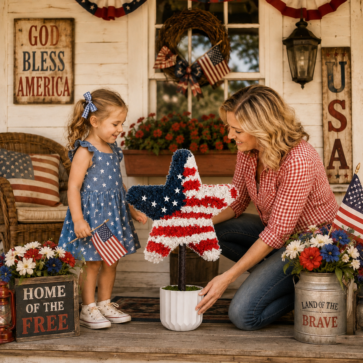 American Patriotic Star Tree