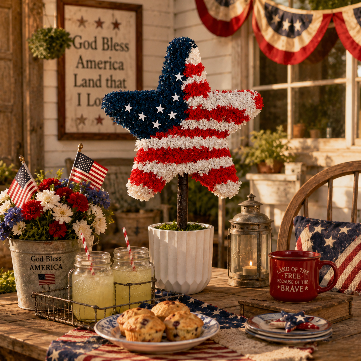 American Patriotic Star Tree