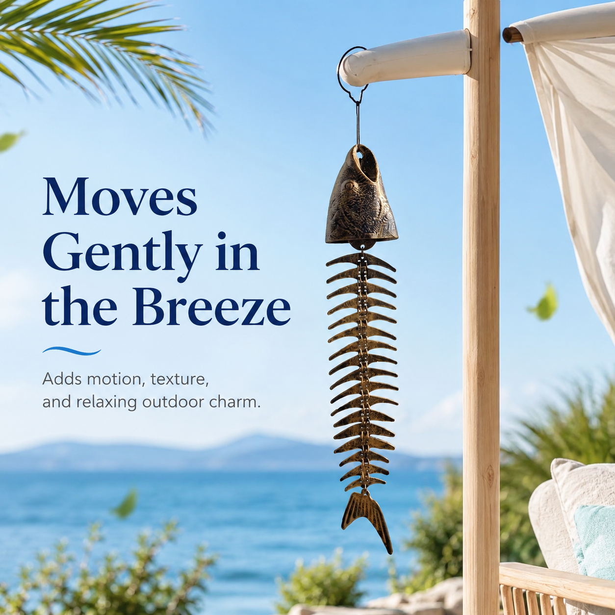 Fishbone Metal Wind Chime