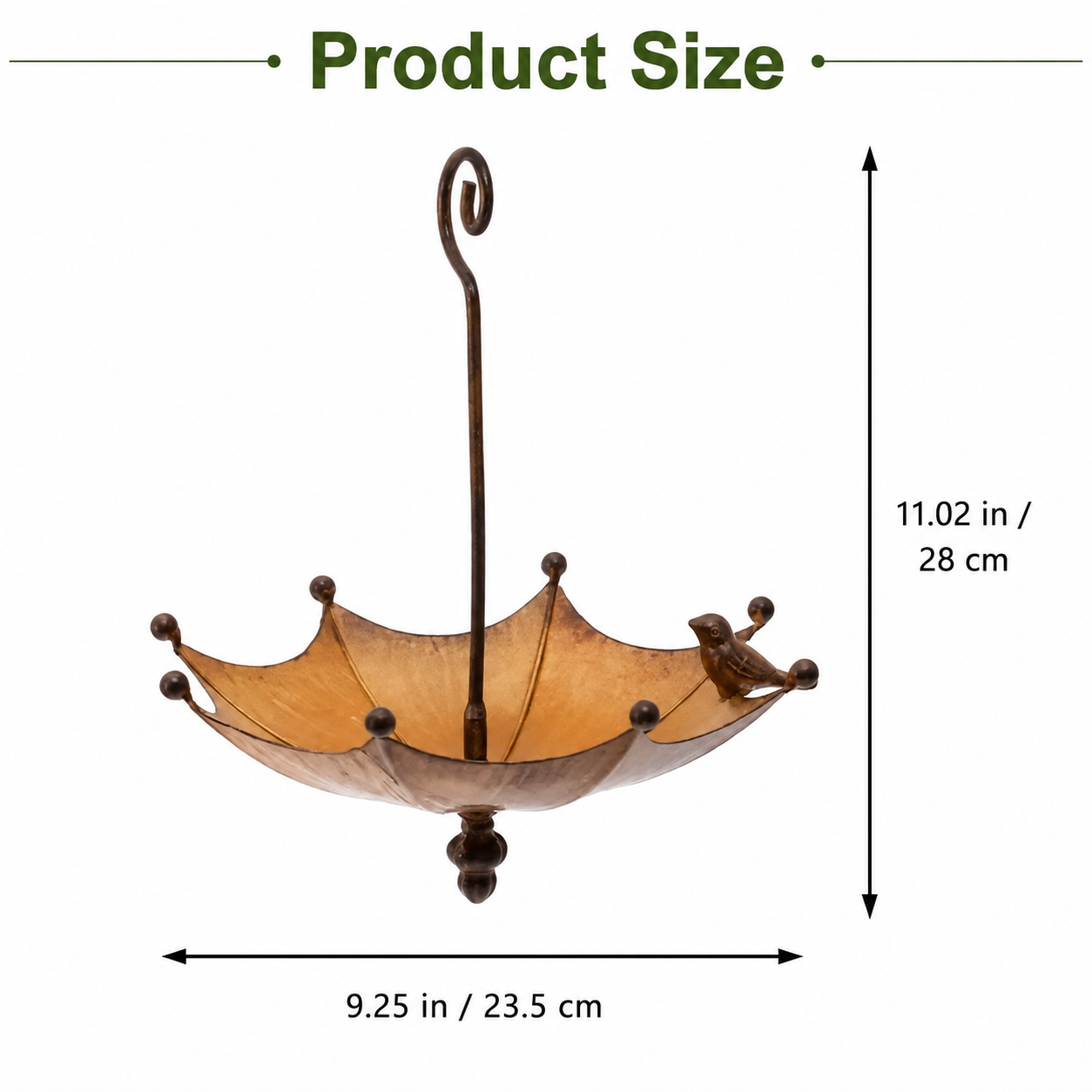 Vintage Umbrella Hanging Bird Feeder,