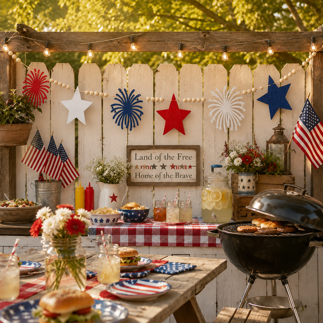 7.22 ft Felt Star Garland