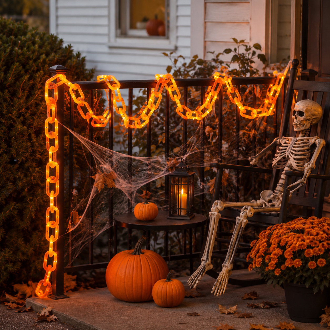 Light-Up Halloween Chain Garland
