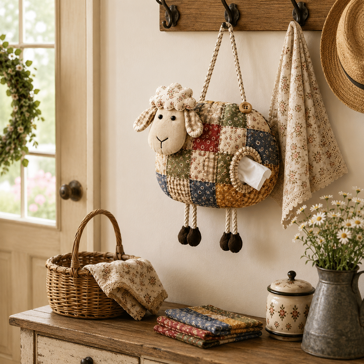 DIY Patchwork Animal Tissue Holder Kit
