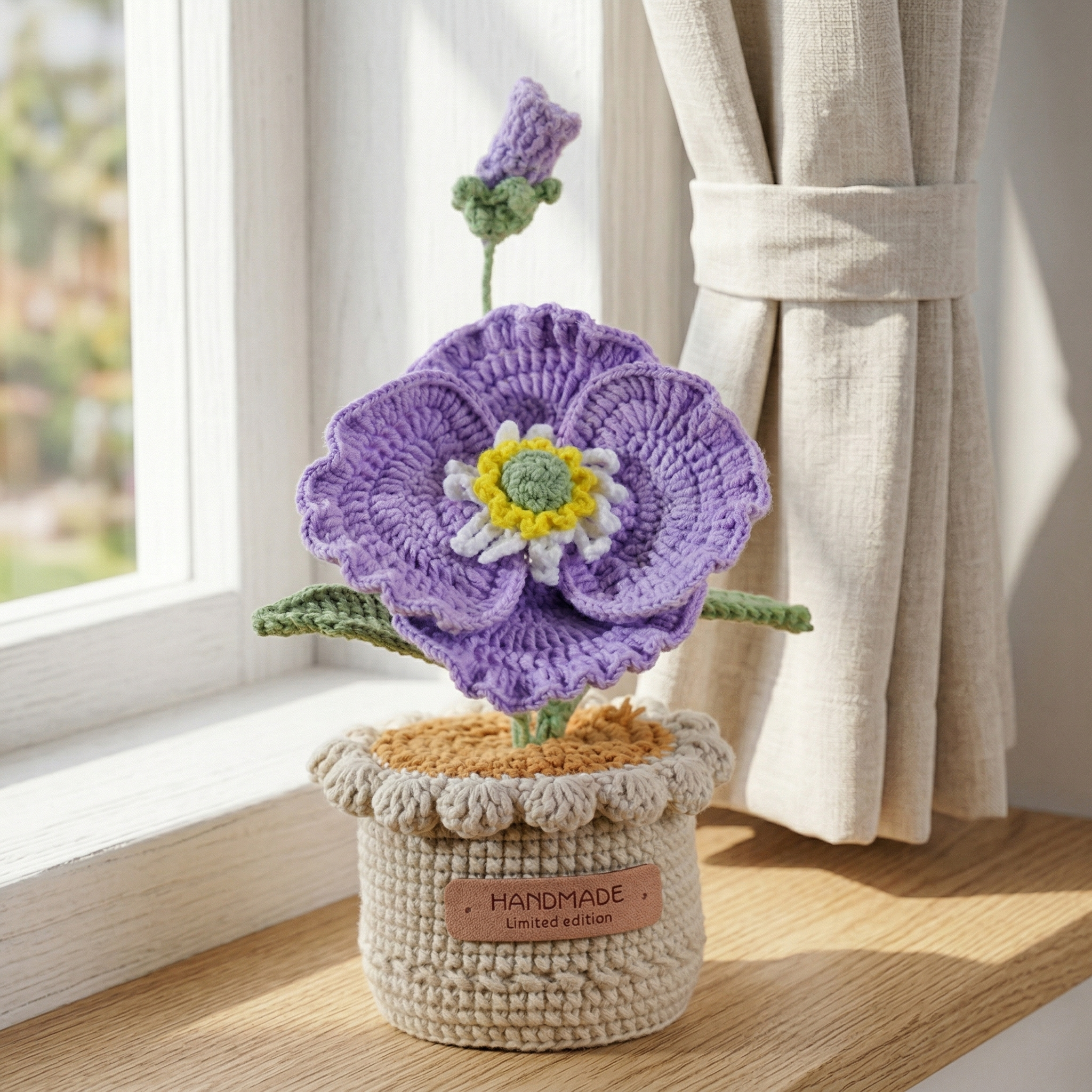 Handmade Crochet Forever Flower Pot