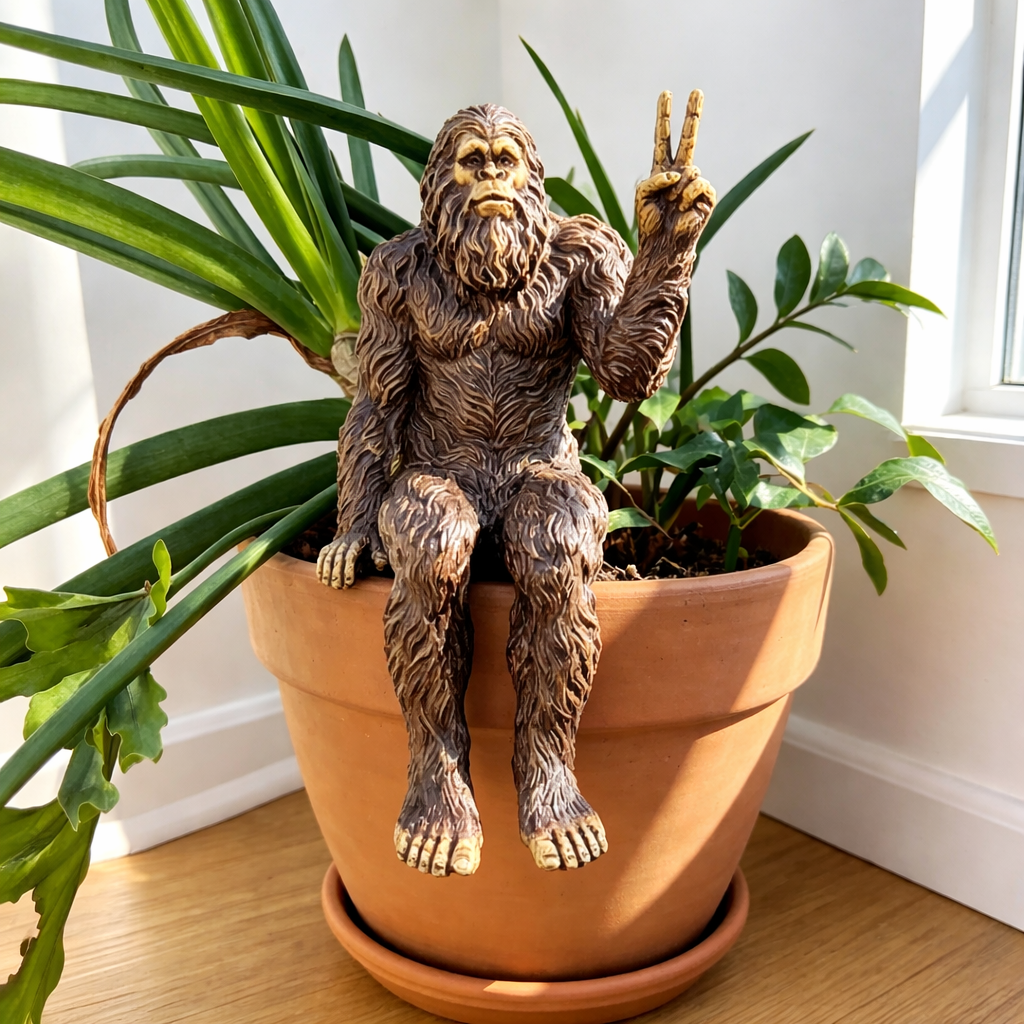 Funny Bigfoot Garden Statue