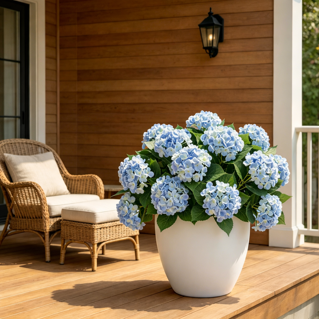 3-Piece UV-Resistant Artificial Hydrangea Bundles