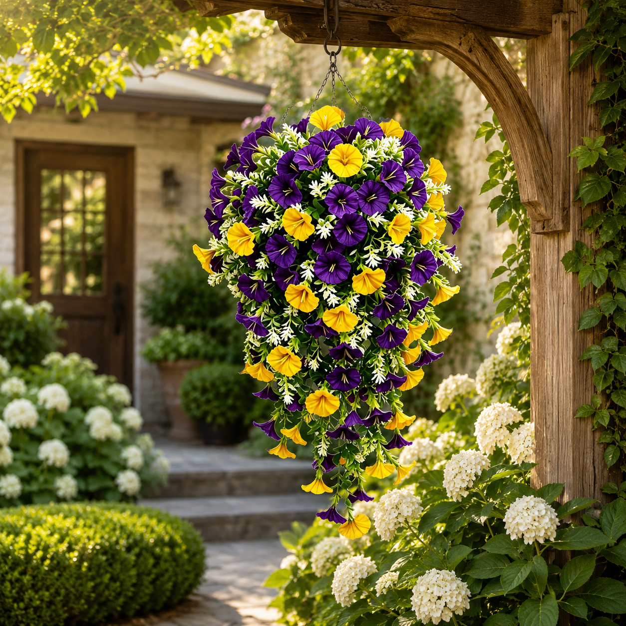 7-Piece Spring & Summer Artificial Morning Glory Hanging Vine