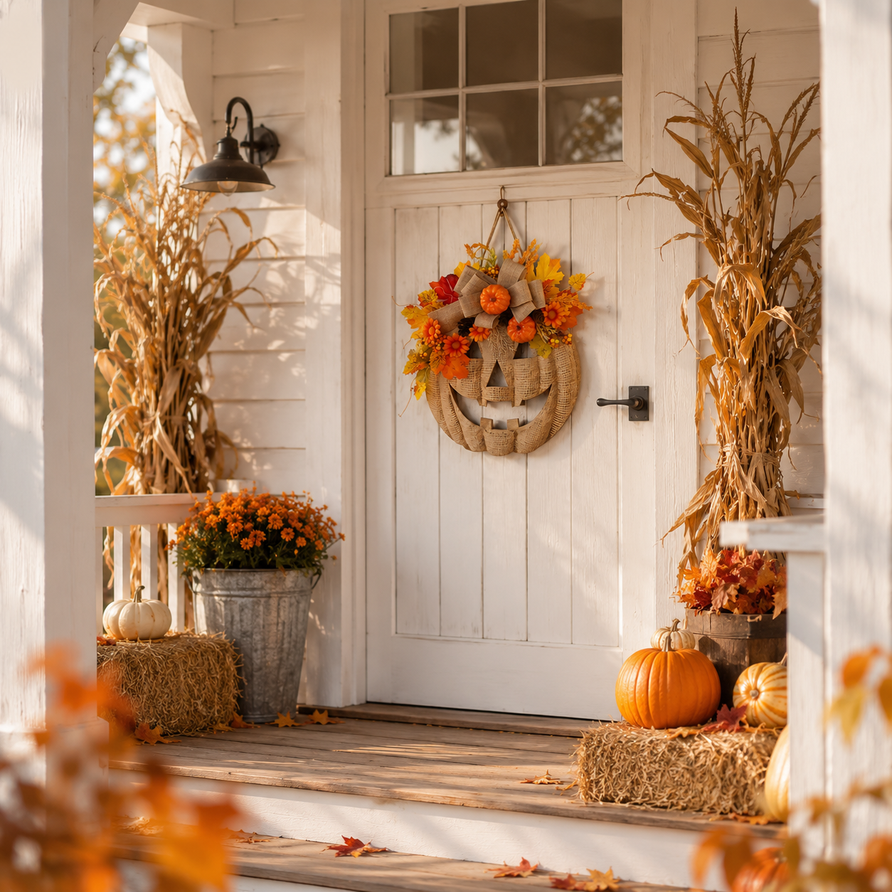 Pumpkin Door Hanger