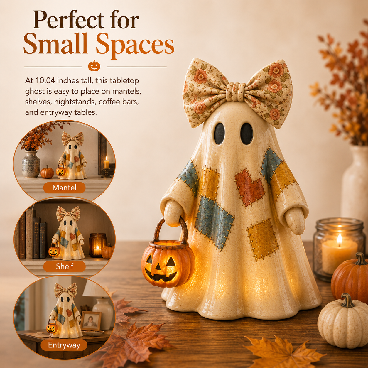 Lighted Ghost Halloween Decor