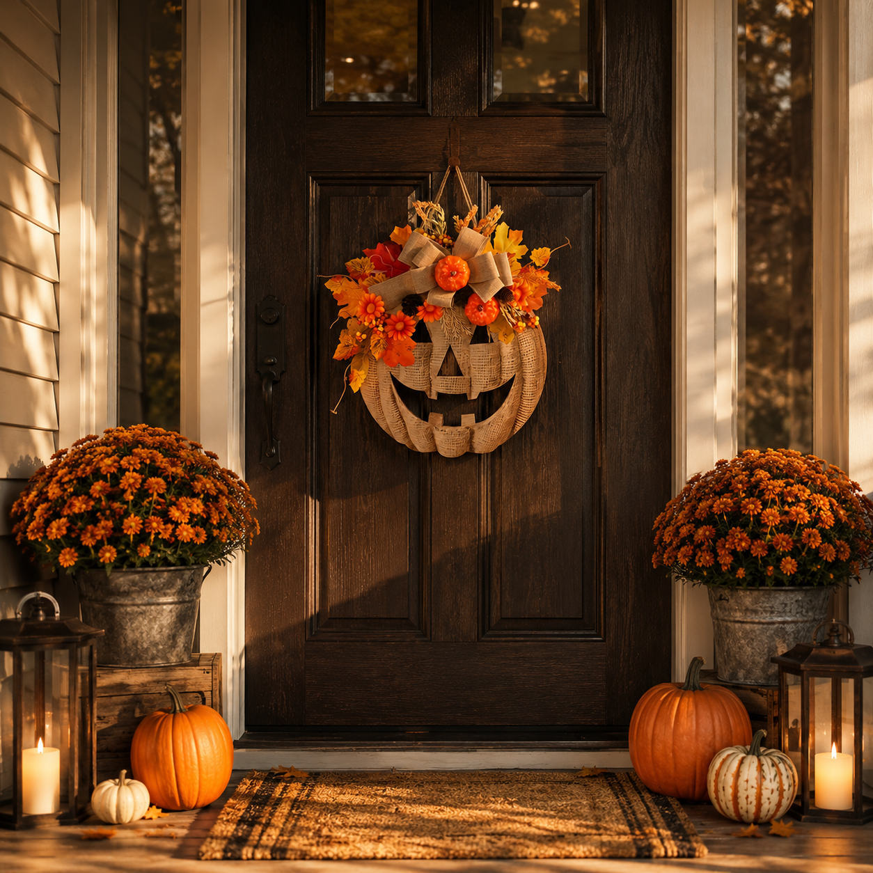 Pumpkin Door Hanger