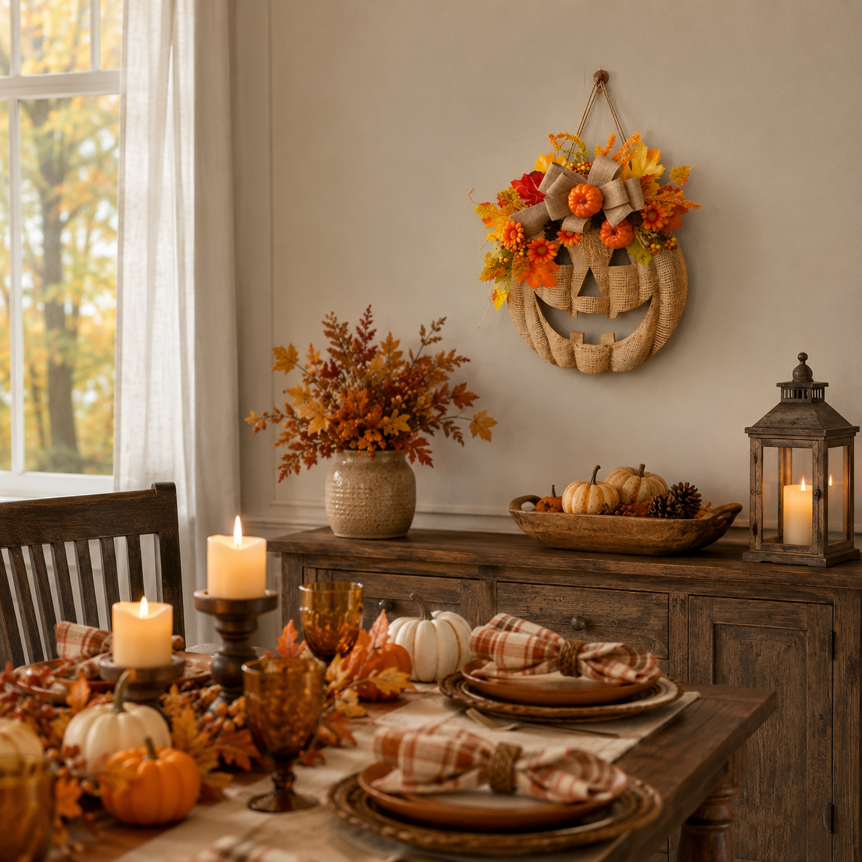 Pumpkin Door Hanger