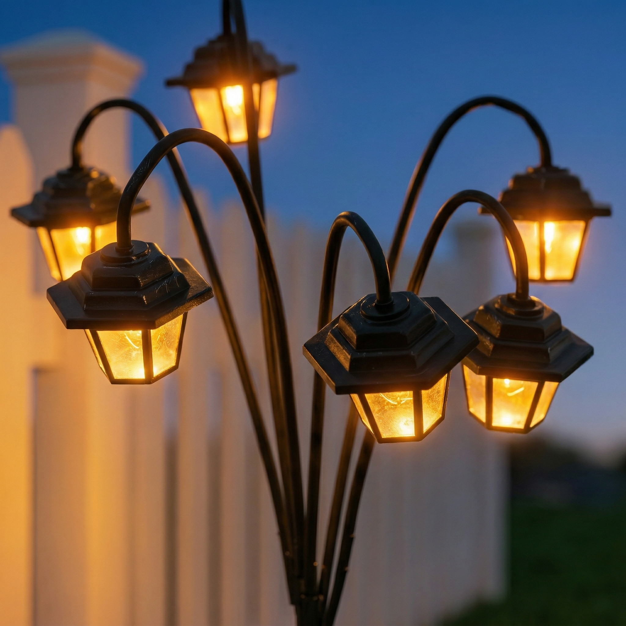 Vintage Solar Lantern Pathway Light