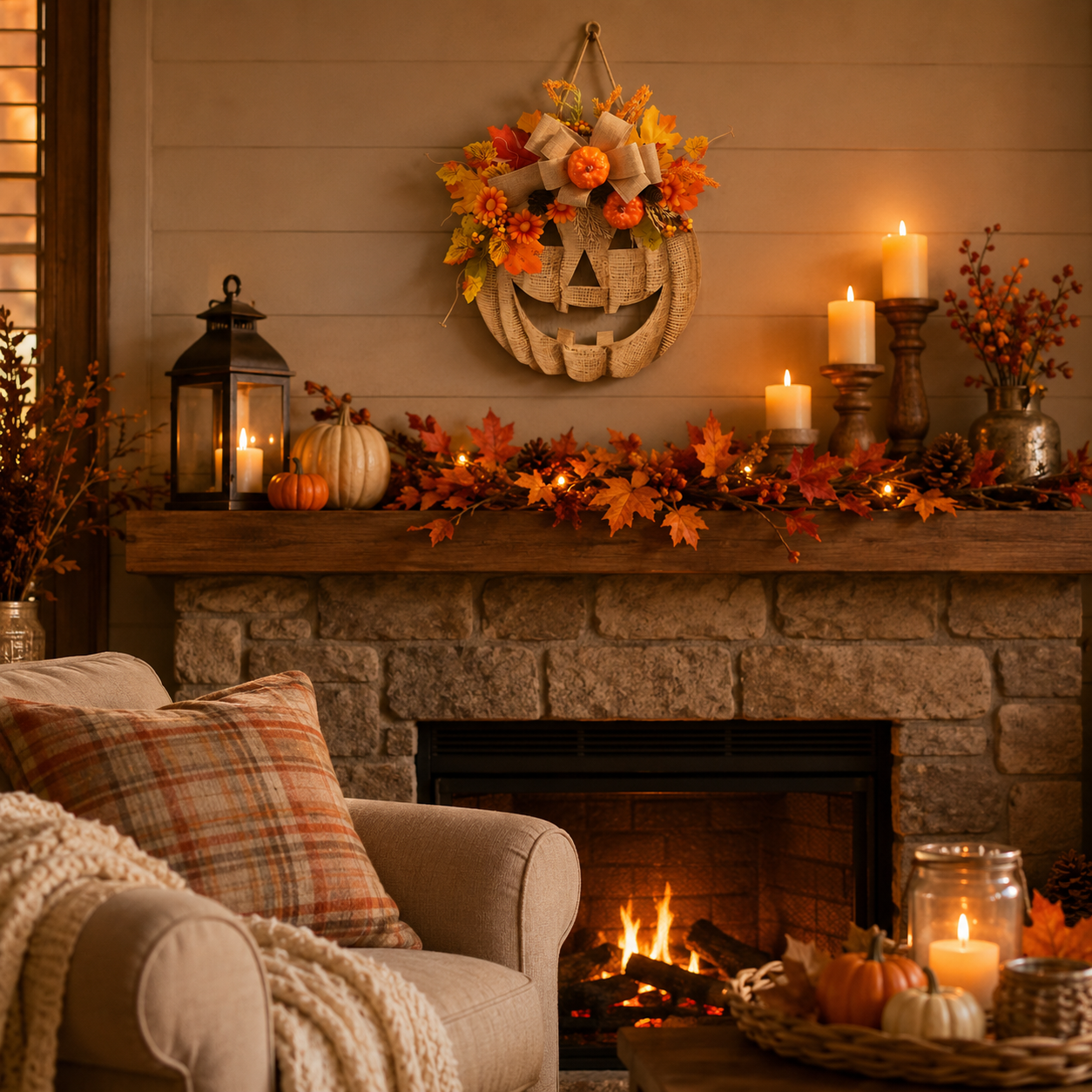 Pumpkin Door Hanger
