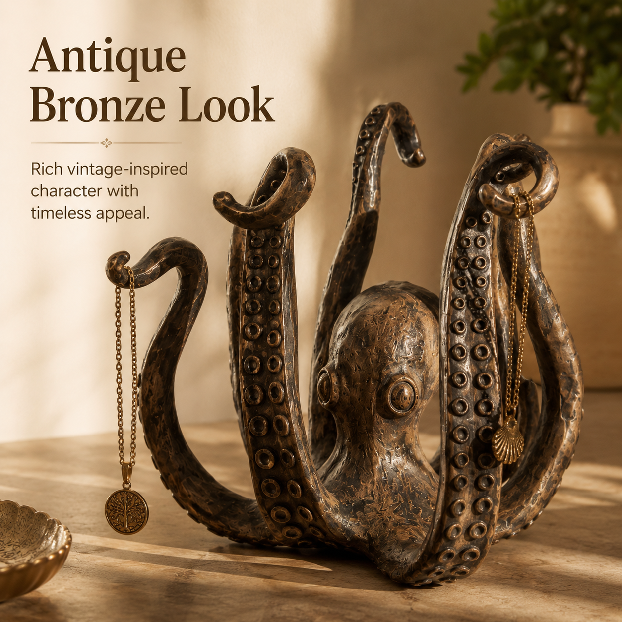 Sculptural Octopus Key & Jewelry Holder