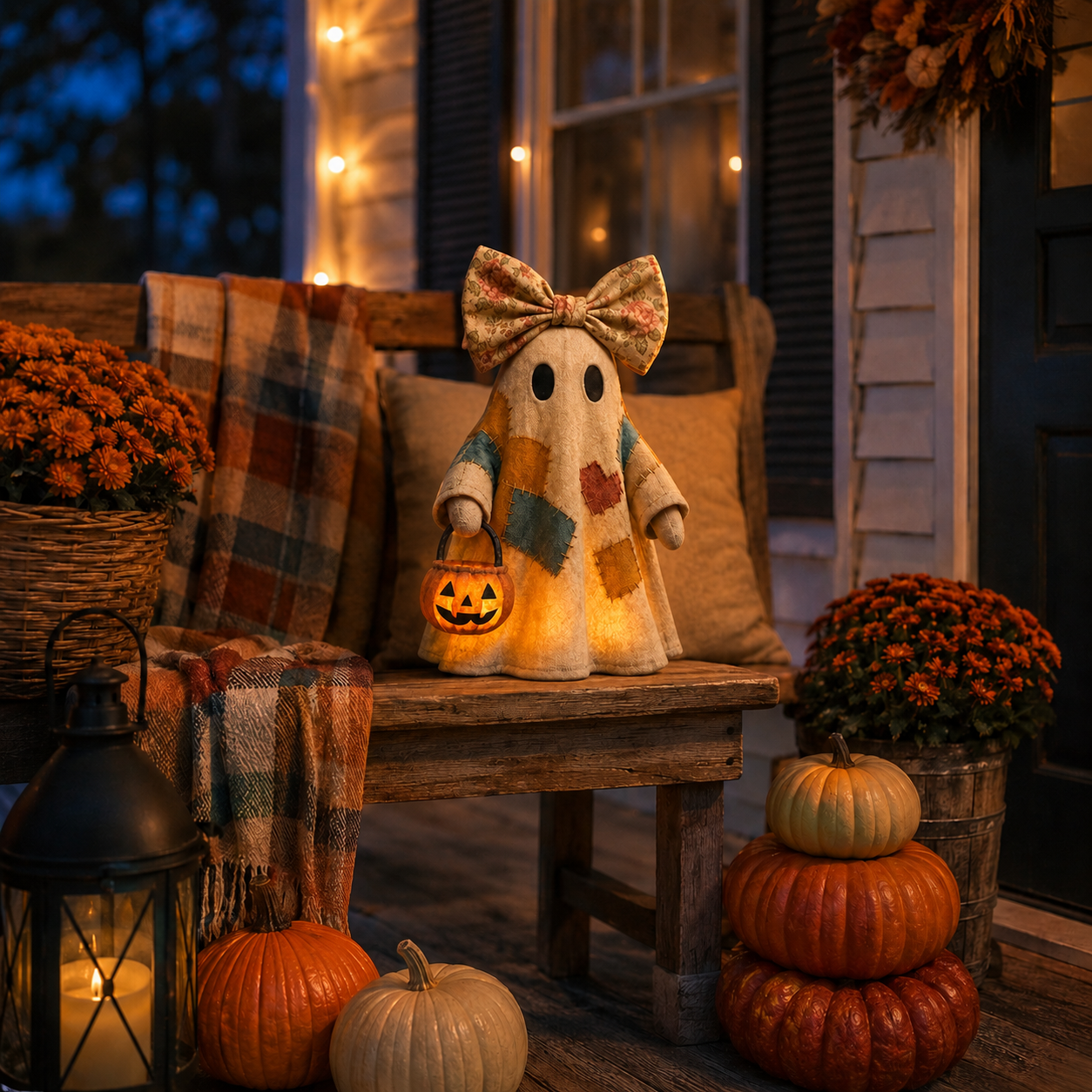 Lighted Ghost Halloween Decor