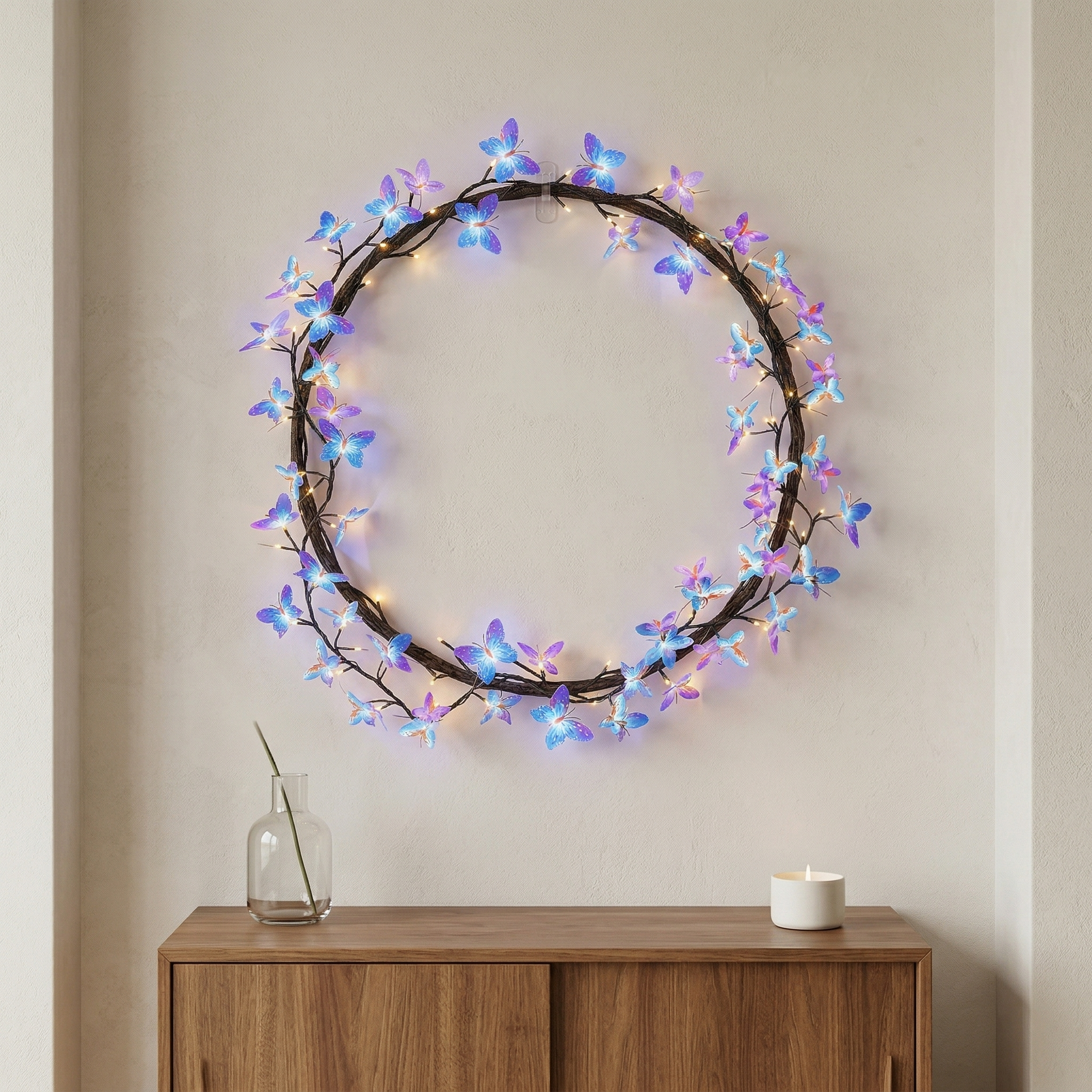 Butterfly Flower LED Vine Light
