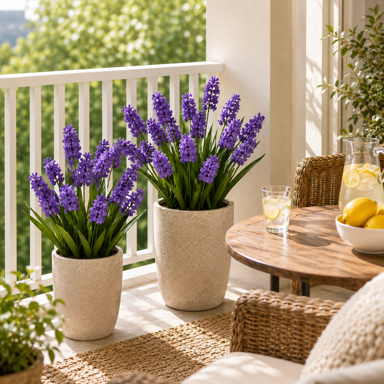 3-Flower Artificial Lavender Stem