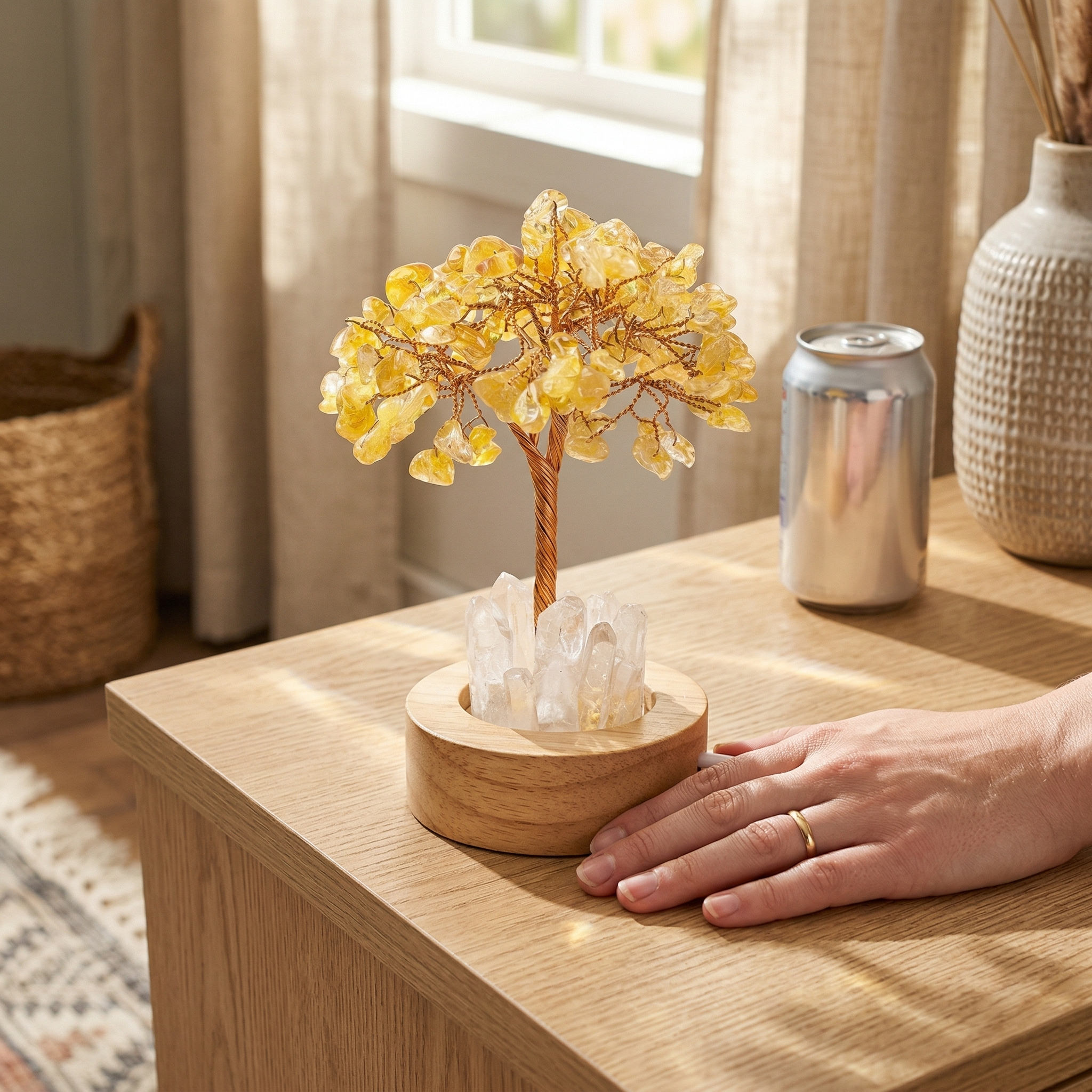 Crystal Chip Money Tree Night Light