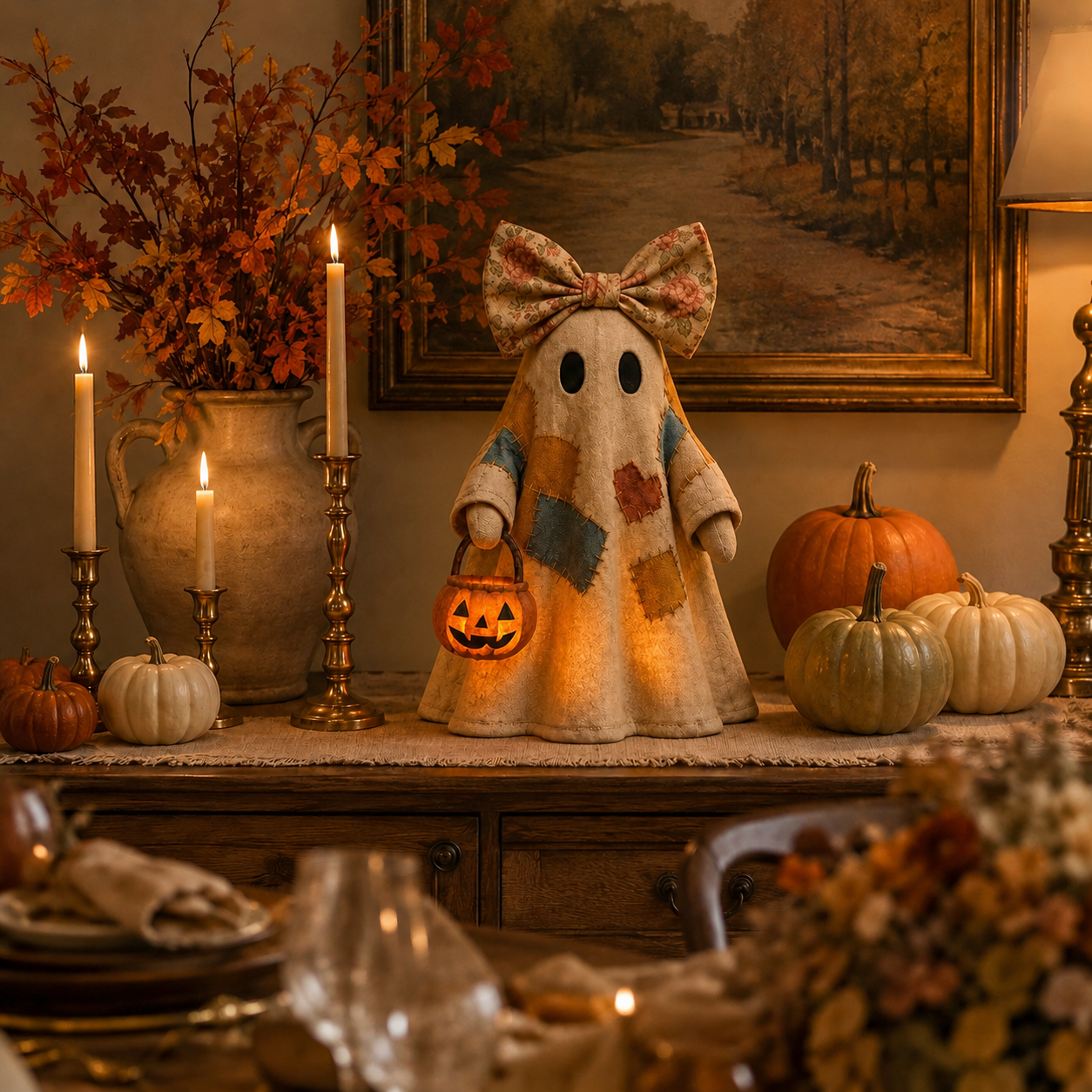 Lighted Ghost Halloween Decor