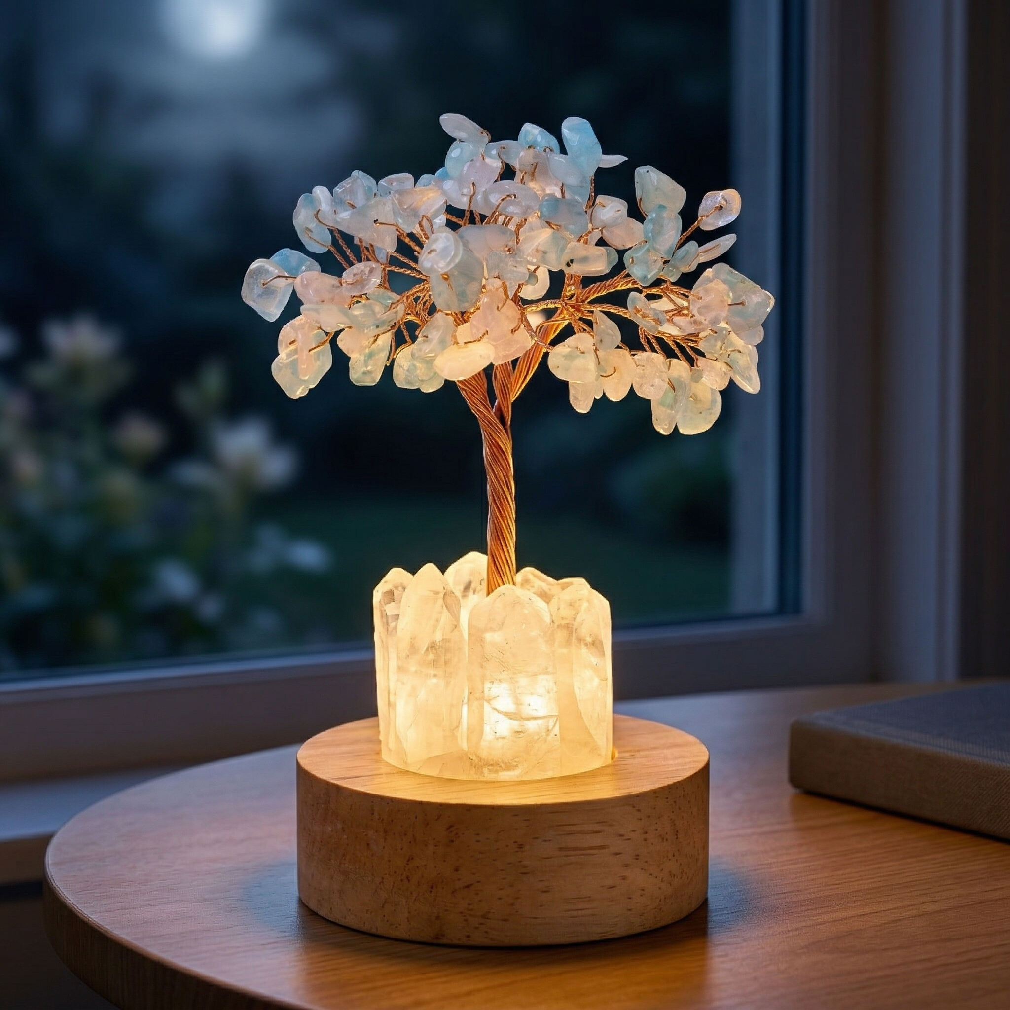 Crystal Chip Money Tree Night Light