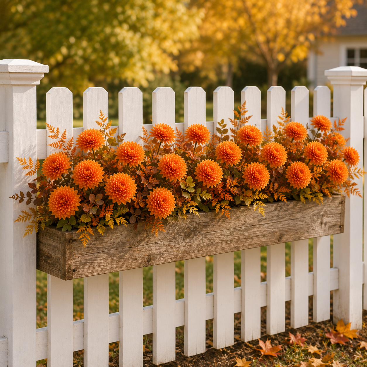 6-Pack Artificial Fall Flowers for Outdoor