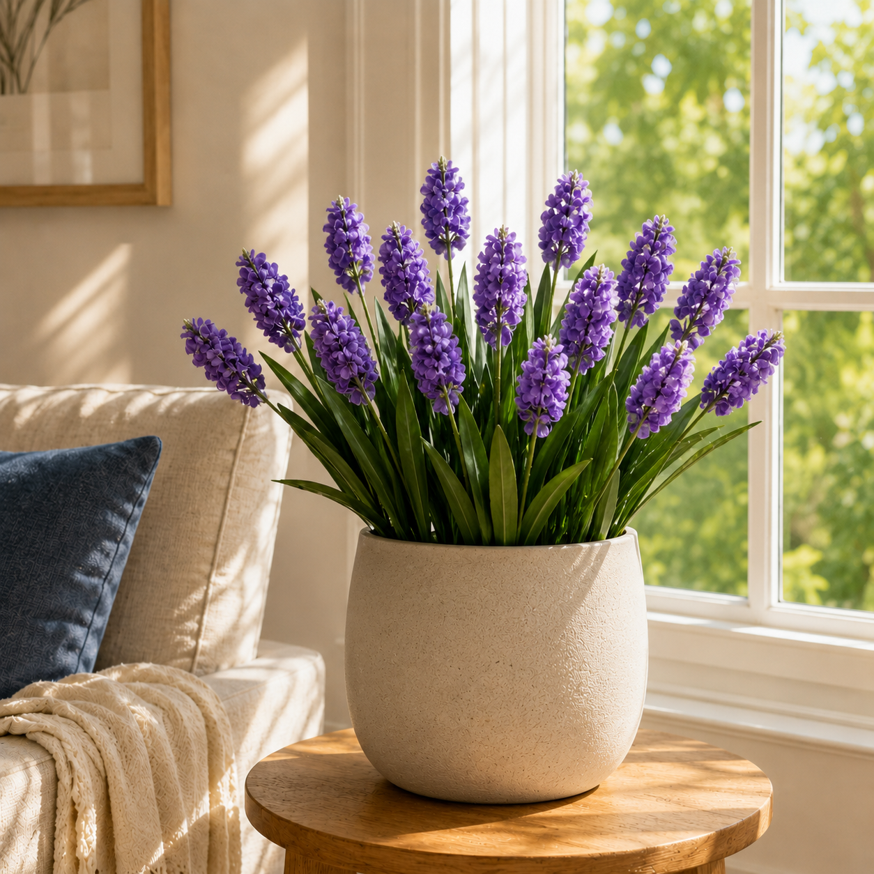 3-Flower Artificial Lavender Stem