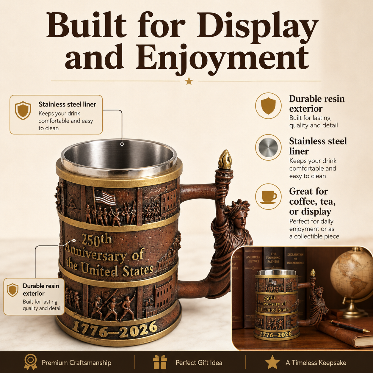 250th Anniversary of the United States Commemorative Mug