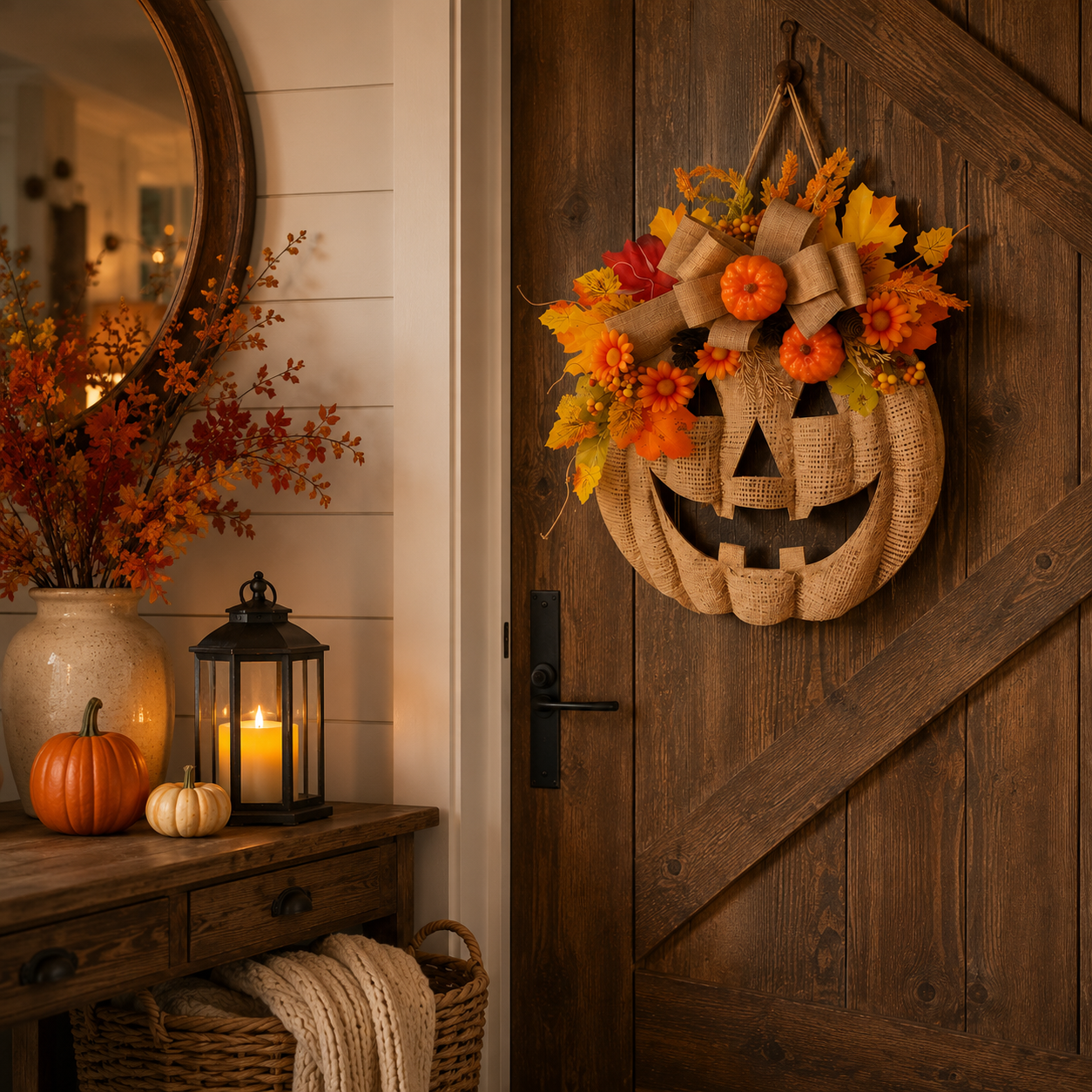 Pumpkin Door Hanger