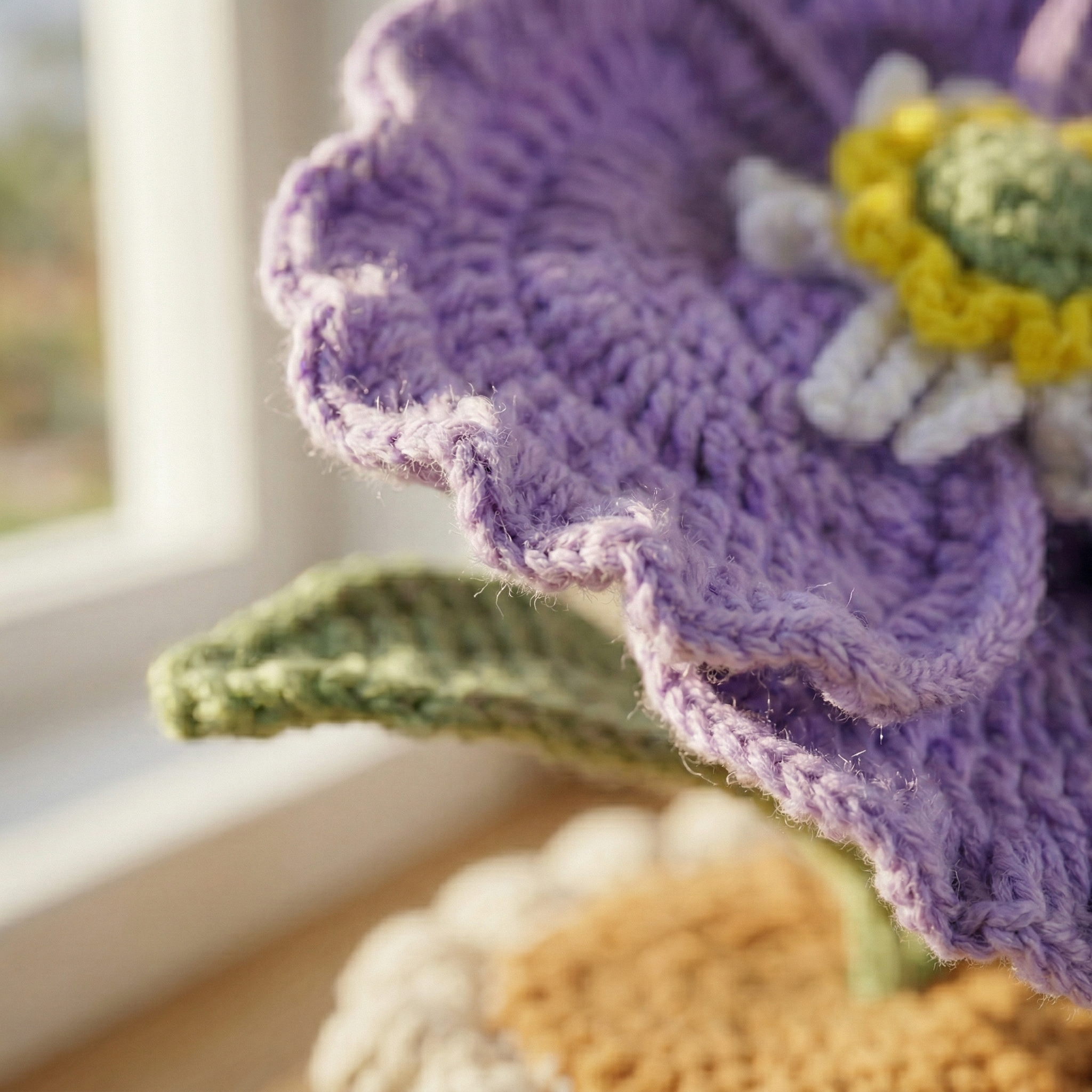 Handmade Crochet Forever Flower Pot