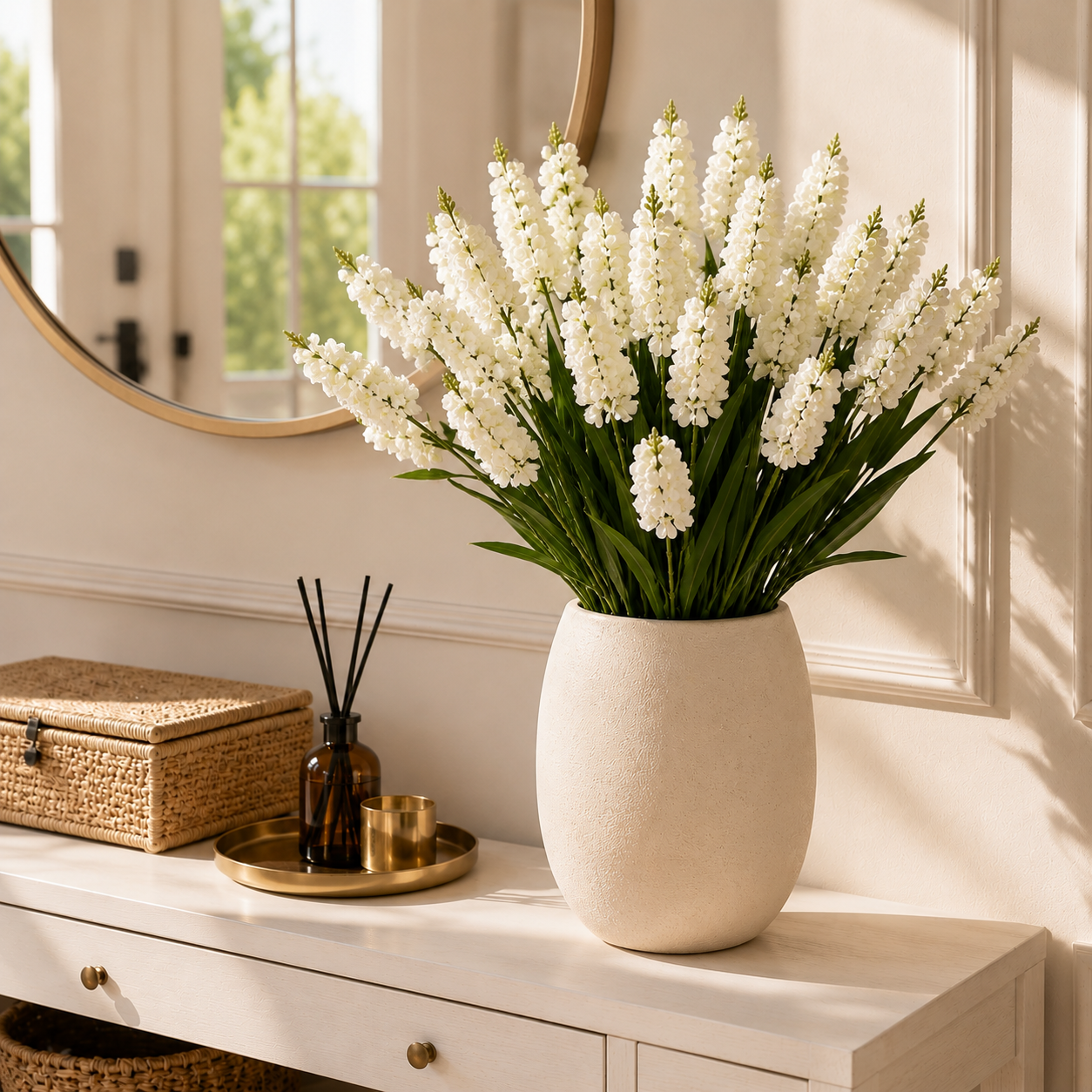 3-Flower Artificial Lavender Stem