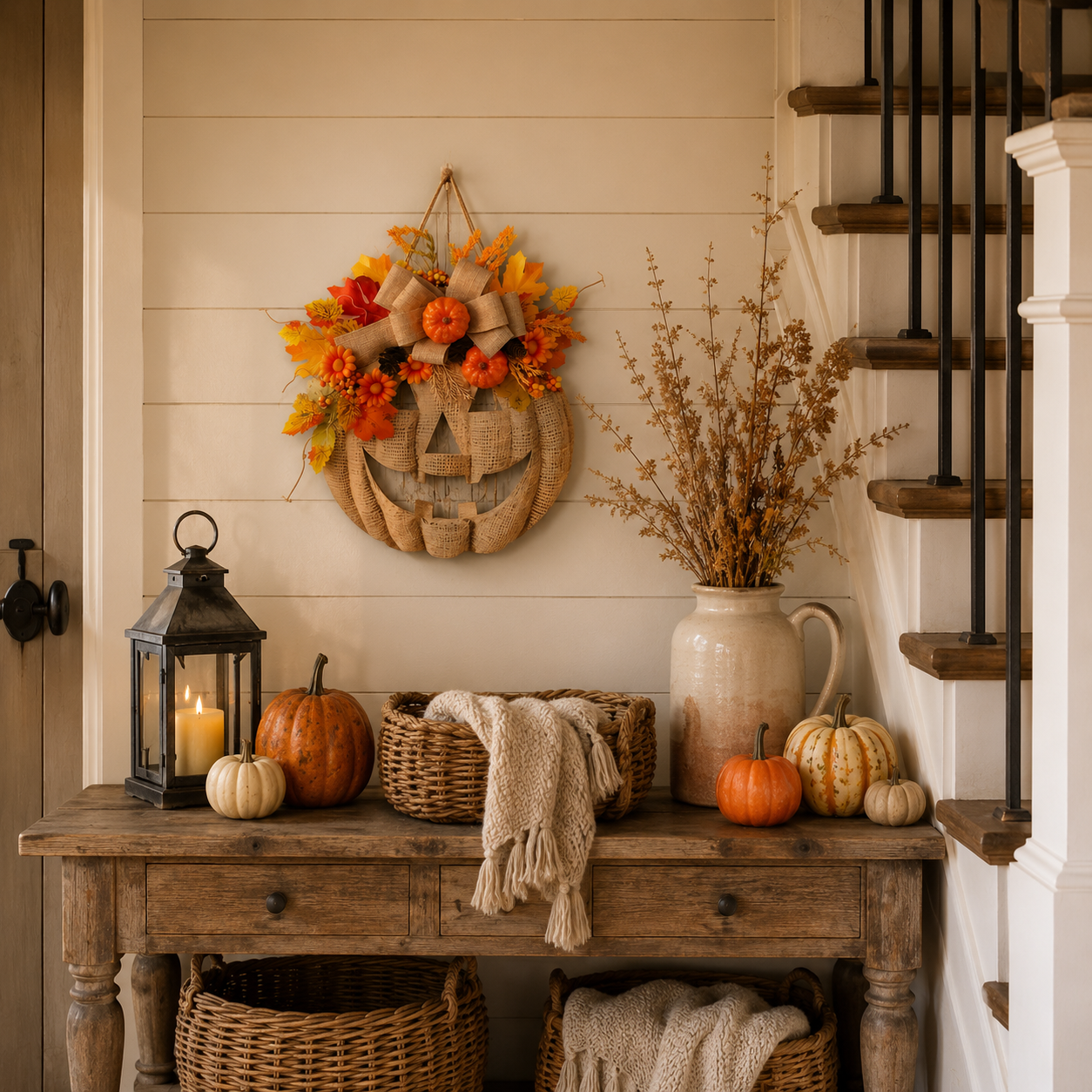 Pumpkin Door Hanger