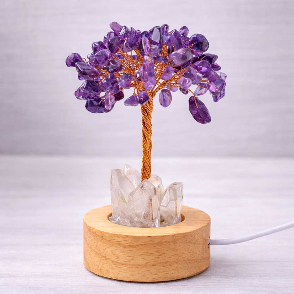 Crystal Chip Money Tree Night Light