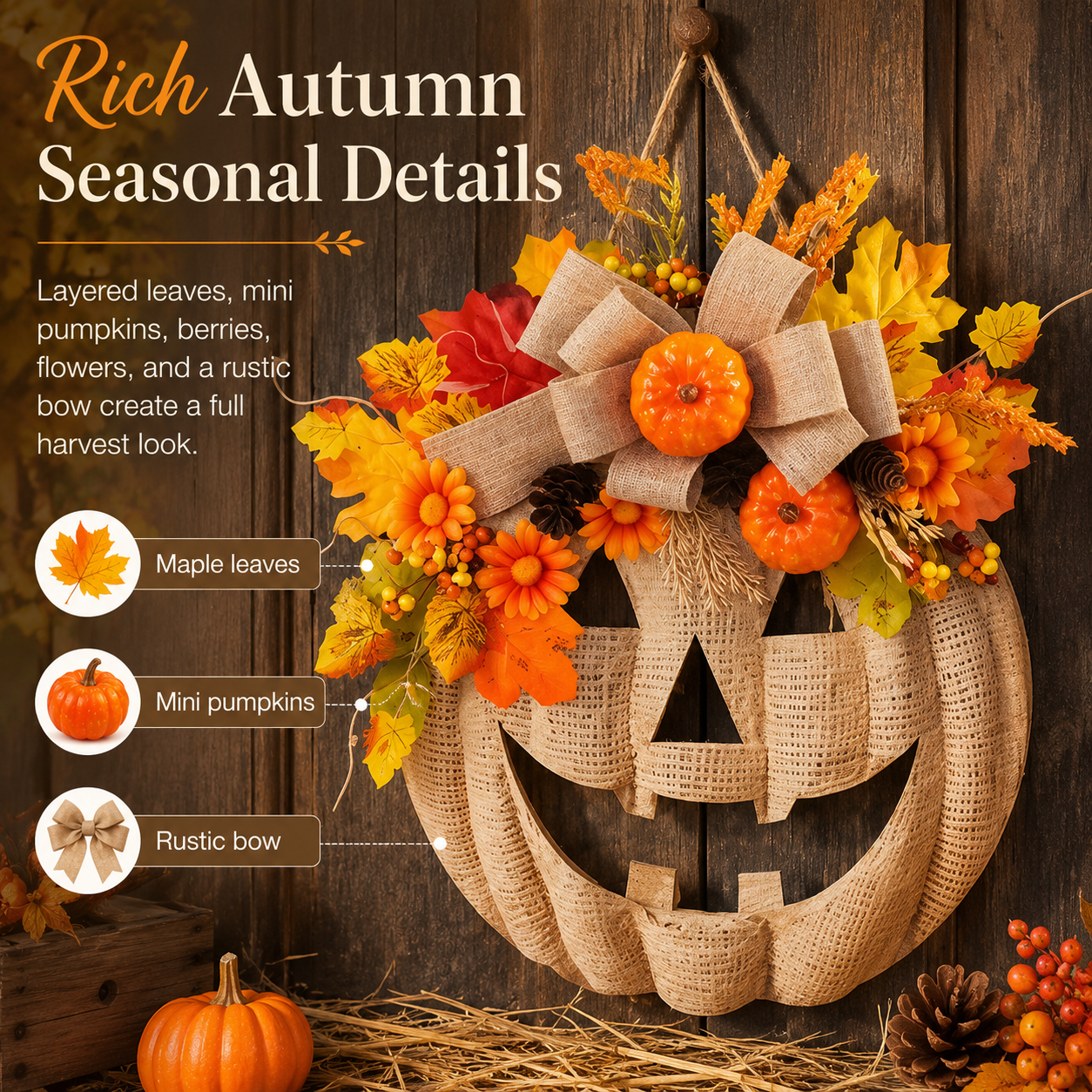 Pumpkin Door Hanger