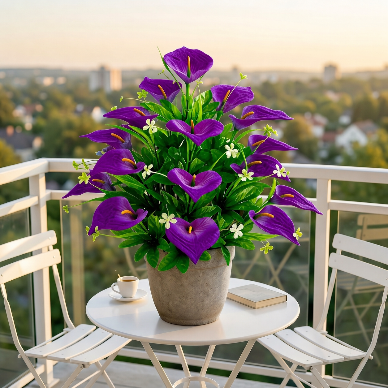 2-Bundle 36-Head Realistic Calla Lily Bouque