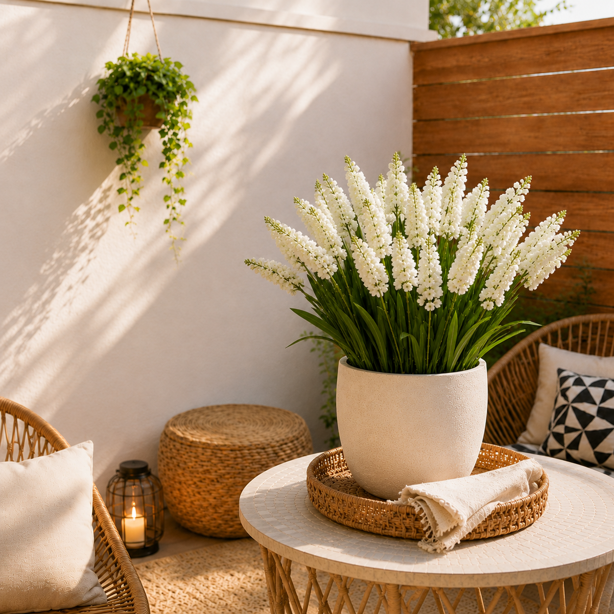 3-Flower Artificial Lavender Stem