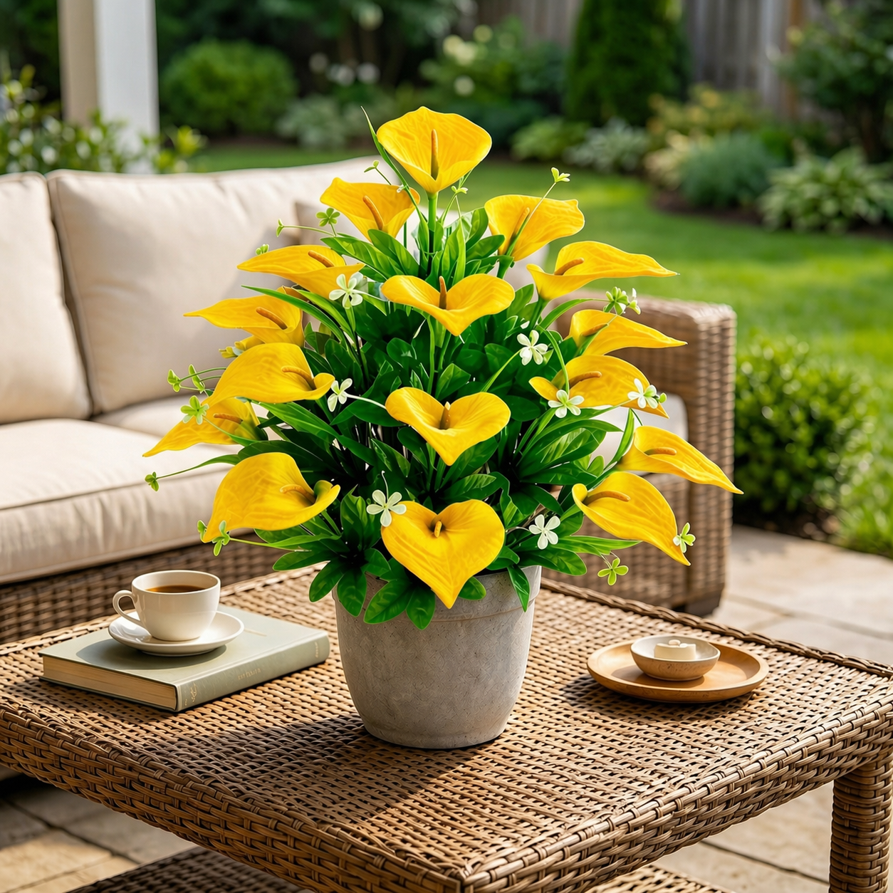 2-Bundle 36-Head Realistic Calla Lily Bouque