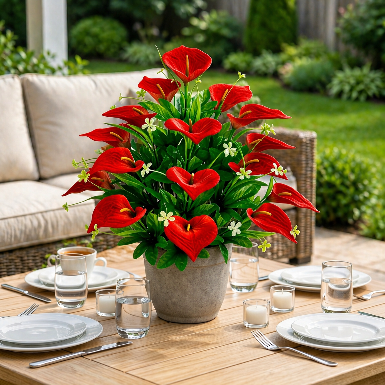 2-Bundle 36-Head Realistic Calla Lily Bouque