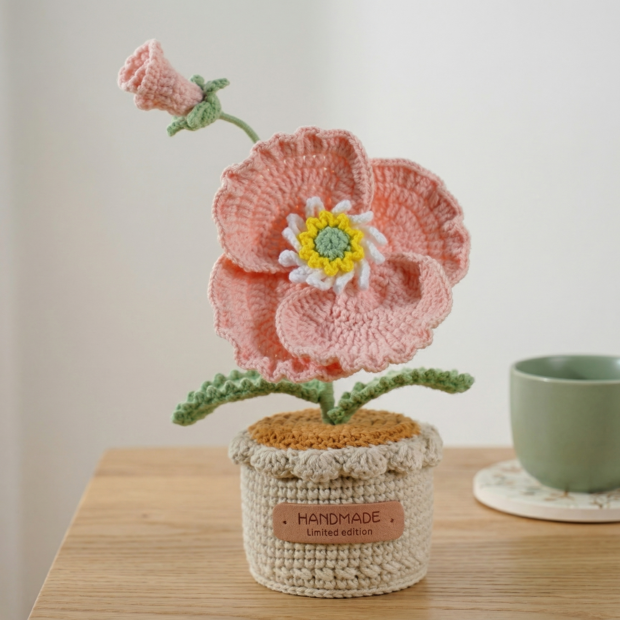 Handmade Crochet Forever Flower Pot