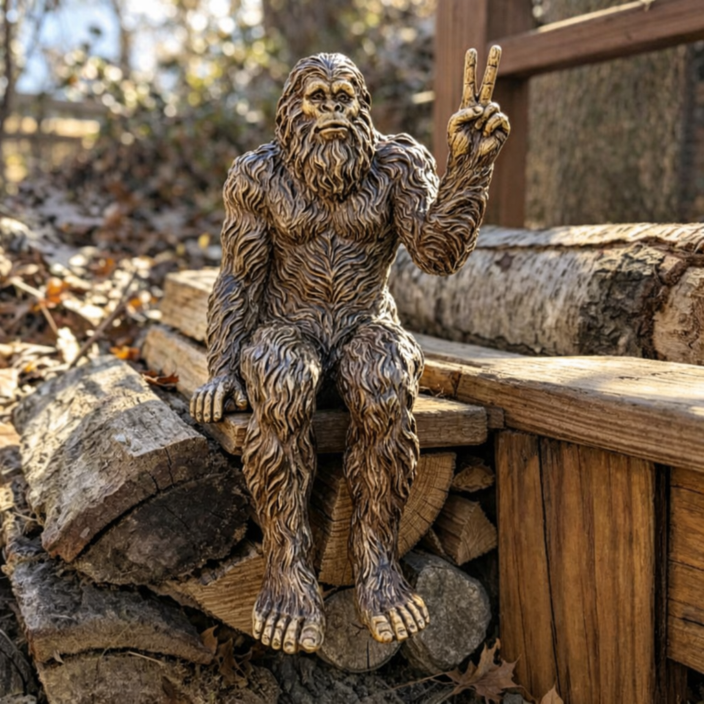 Funny Bigfoot Garden Statue