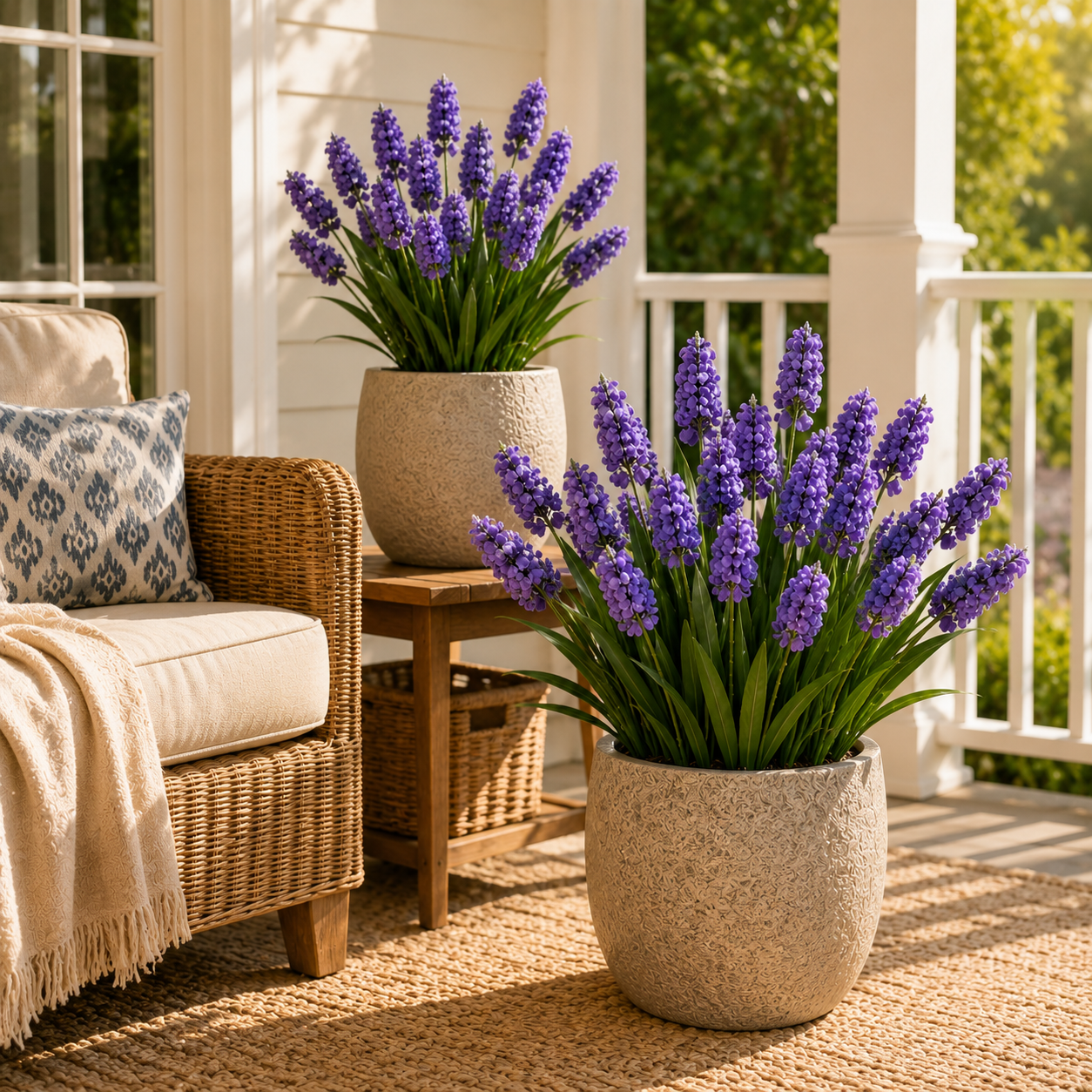 3-Flower Artificial Lavender Stem