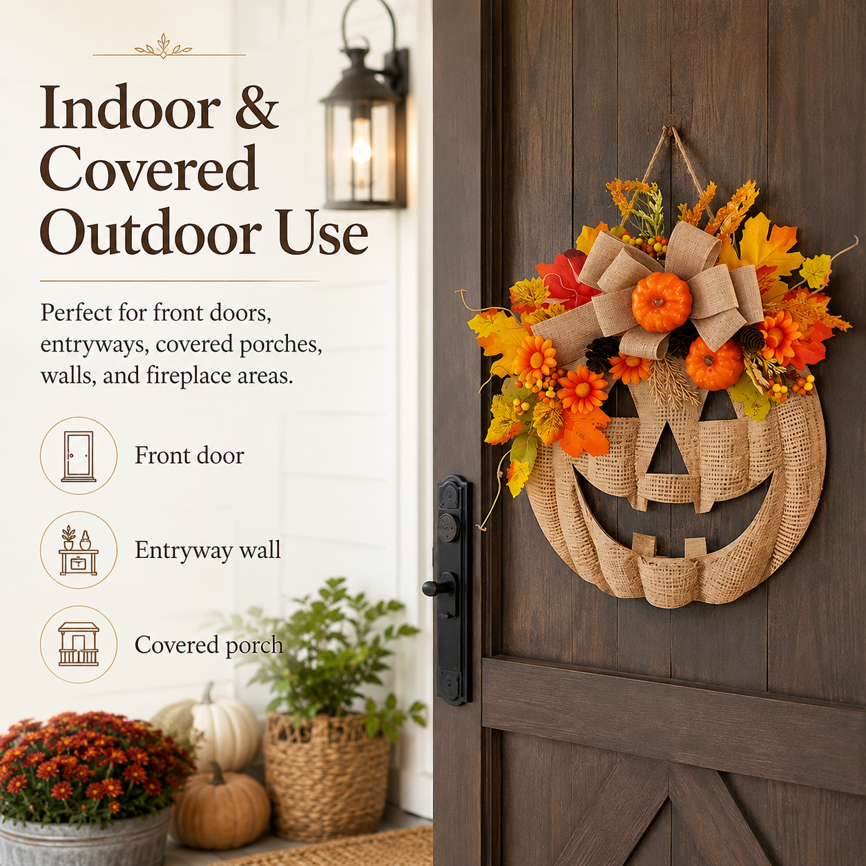 Pumpkin Door Hanger